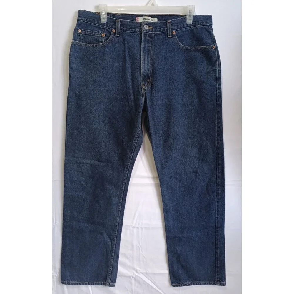 Levi's 505 Jeans Regular Fit Blue Denim Men's Size 40/32